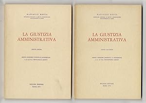 Imagen del vendedor de La giustizia amministrativa. Parte prima [- parte seconda]. Nuova edizione riveduta e aggiornata a cura del Prof. Pietrangelo Jaricci. a la venta por Libreria Oreste Gozzini snc