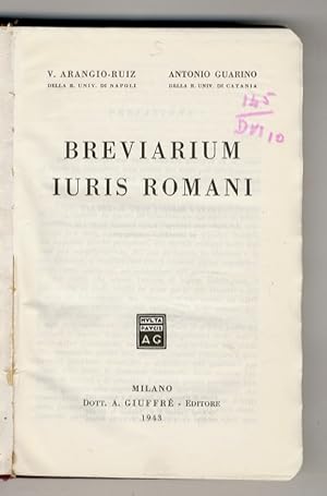 Breviarium Iuris Romani.