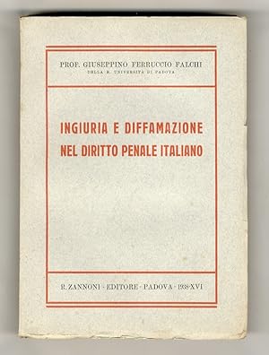 Ingiuria e diffamazione nel diritto panale italiano.