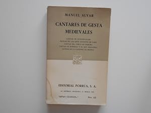 Seller image for Cantares de gesta medievales. 1a. EDICIN for sale by Librera Camino Bulnes