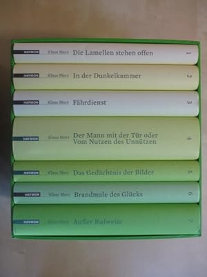 Klaus Merz. Werksausgabe in 7 Bänden. Im Pappschuber. Herausgegeben von Markus Bundi, mit Umschla...