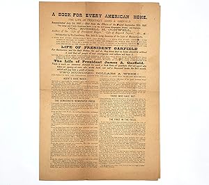 Advertisement and Agent Solicitation for The Life of President Garfield