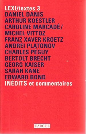 Seller image for Indits et commentaires, for sale by L'Odeur du Book