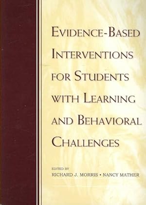 Bild des Verkufers fr Evidence-Based Interventions for Students With Learning and Behavioral Challenges zum Verkauf von GreatBookPricesUK