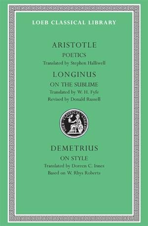 Seller image for Aristotle Poetics/Longinus on the Sublime/Demetrius on Style for sale by GreatBookPricesUK