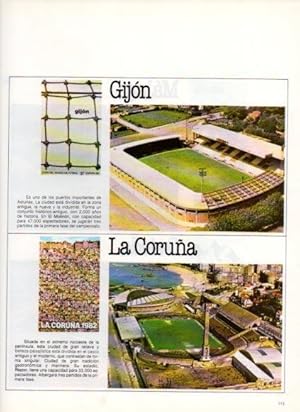 Immagine del venditore per LAMINA V25855: Espaa 1982. Campos de futbol del Gijon y La Corua venduto da EL BOLETIN