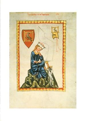 Seller image for LAMINA V25675: El trovador Walther von der Vogelweide, Codice de Manese for sale by EL BOLETIN
