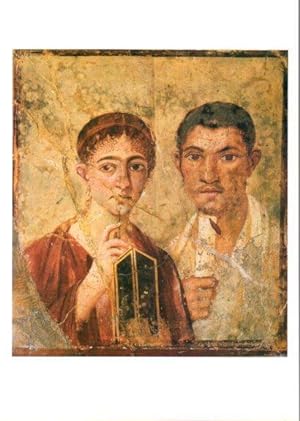 Seller image for LAMINA V25664: El panadero y su esposa pintura mural de Pompeya for sale by EL BOLETIN