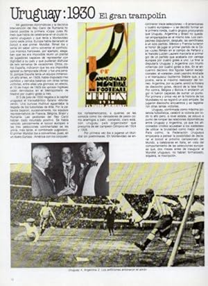 Immagine del venditore per LAMINA V25809: Copa del Mundo de Futbol. Uruguay 1930 venduto da EL BOLETIN