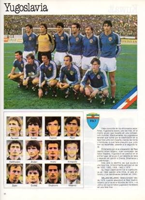 Immagine del venditore per LAMINA V25841: Copa del Mundo de Futbol Espaa 1982. Seleccion de Yugoslavia venduto da EL BOLETIN