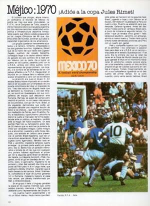 Immagine del venditore per LAMINA V25815: Copa del Mundo de Futbol. Mejico 1970 venduto da EL BOLETIN
