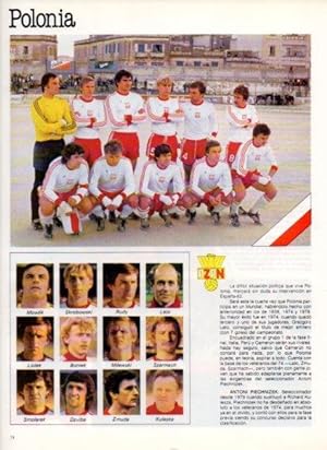 Immagine del venditore per LAMINA V25835: Copa del Mundo de Futbol Espaa 1982. Seleccion de Polonia venduto da EL BOLETIN