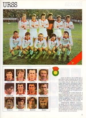 Immagine del venditore per LAMINA V25843: Copa del Mundo de Futbol Espaa 1982. Seleccion de la URSS venduto da EL BOLETIN