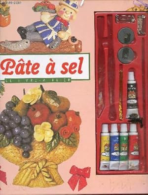 Image du vendeur pour Pte  sel - le livre atelier - livre avec 5 tubes de gouache (noir,jaune,bleu,vert,rouge) et des accessoires (accesoires incomplet, manque 3 accessoires). mis en vente par Le-Livre