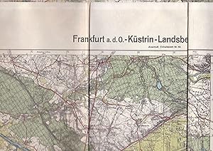 Seller image for Reichskarte Einheitsblatt 66: Frankfurt a. d. O. - Kstrin - Landsberg a. d. W. - Zielenzig. In 5 Farben. 1 : 100 000 for sale by Graphem. Kunst- und Buchantiquariat