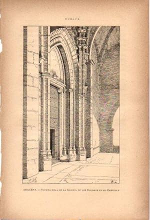 Imagen del vendedor de LAMINA V27096: Huelva. Puerta Real de la iglesia de los Dolores en Aracena a la venta por EL BOLETIN