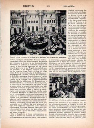 Imagen del vendedor de LAMINA V26935: Interior de la Biblioteca del Congreso en Washington a la venta por EL BOLETIN