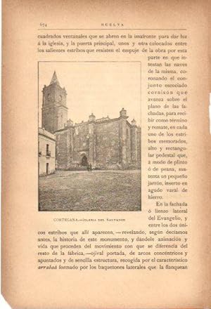 Imagen del vendedor de LAMINA V27084: Huelva. Iglesia del Salvador en Cortegana a la venta por EL BOLETIN