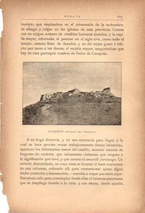 Imagen del vendedor de LAMINA V27082: Huelva. Ruinas del castillo de Ayamonte a la venta por EL BOLETIN