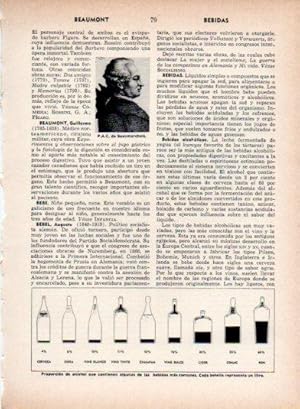 Imagen del vendedor de LAMINA V26908: Proporcion de alcohol en las bebidas mas comunes a la venta por EL BOLETIN