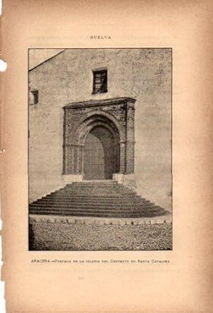 Imagen del vendedor de LAMINA V27023: Portada iglesia del Convento de Santa Catalina en Aracena a la venta por EL BOLETIN