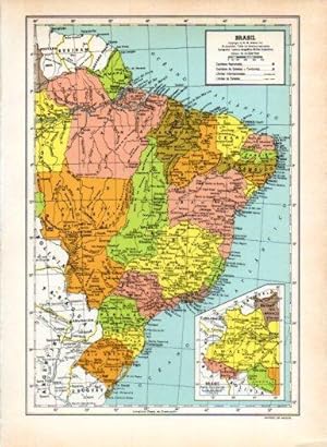 LAMINA V26990: Mapa de Brasil