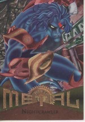 Bild des Verkufers fr Cromo E004780: Trading Card. Marvel Metal, n 7 Nightcrawler zum Verkauf von EL BOLETIN