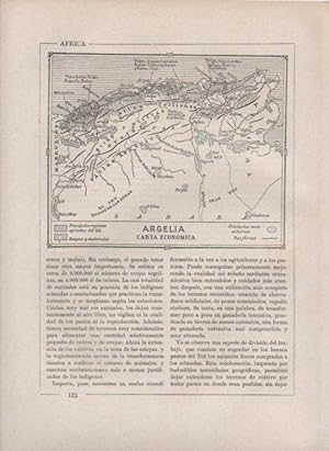 Immagine del venditore per LAMINA V27824: Mapa de Argelia carta economica venduto da EL BOLETIN