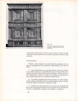 Image du vendeur pour LAMINA V28335: Armario por Flotner, principios del Renacimiento mis en vente par EL BOLETIN