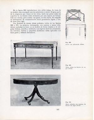 Seller image for LAMINA V28408: Mesa Adam finales siglo XVIII for sale by EL BOLETIN