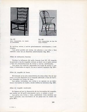 Image du vendeur pour LAMINA V28391: Silla Chippendale llamada Windsor mis en vente par EL BOLETIN