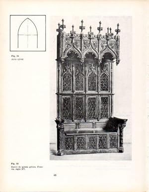 Seller image for LAMINA V28314: Banco de iglesia gotica, Francia siglo XV for sale by EL BOLETIN