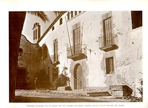 Seller image for LAMINA V28085: Fachada de la Masia de los Condes de Guell for sale by EL BOLETIN