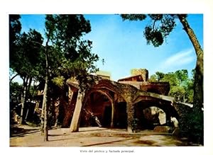 Seller image for LAMINA V28104: Iglesia de la Colonia Guell. Portico y fachada principal for sale by EL BOLETIN