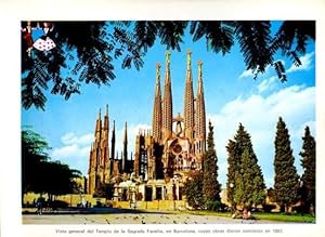 Seller image for LAMINA V28117: Vista general de la Sagrada Familia, Barcelona for sale by EL BOLETIN