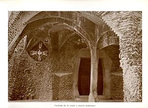 Seller image for LAMINA V28093: Iglesia de la Colonia Guell. Fachada de la cripta for sale by EL BOLETIN