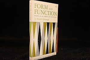 Seller image for Form and Function - Remarks on Art, Design and Architecture for sale by ShiroBooks