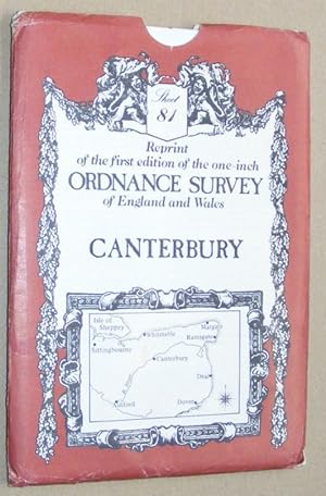 Imagen del vendedor de Canterbury: Sheet 87, reprint of the first edition of the one-inch Ordnance Survey of England and Wales a la venta por Nigel Smith Books