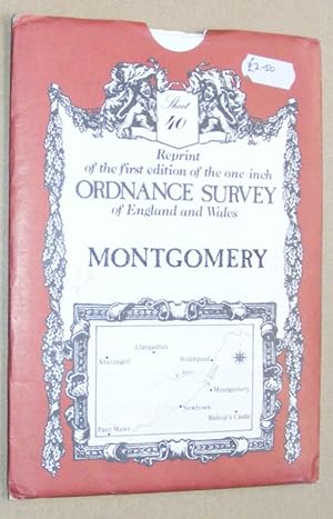 Imagen del vendedor de Montgomery: Sheet 40, reprint of the first edition of the one-inch Ordnance Survey of England and Wales a la venta por Nigel Smith Books