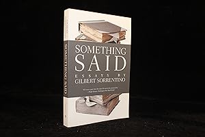 Immagine del venditore per Something Said: Essays by Gilbert Sorrentino venduto da ShiroBooks