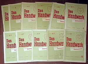 Konvolut von 25 Heften: Das Handwerk Zeitschrift für das deutsche Handwerk