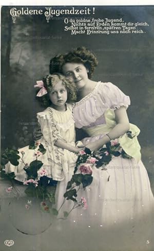 6 Glückwunschkarten und Sprüche Front Muttertag 1910 bis 1917