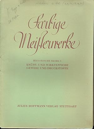 Knüpf- und Wirkteppiche, Gewebe und Druckstoffe 32 Tafeln, ausgewählt aus den "Dekorativen Vorbil...