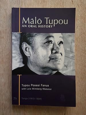 Immagine del venditore per Malo Tupou : An Oral History venduto da masted books