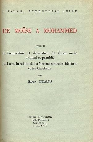 De Moïse à Mohammed L'Islam Enteprise Juive