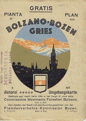 Pianta die / Plan von Bolzano-Bozen Gries e dintorni / mit Umgebungskarte