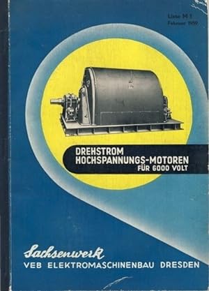 Drehstrom-Hochspannungs-Motoren für 6000 Volt