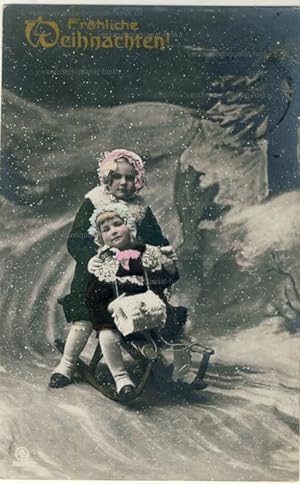 6 Glückwunschkarten zu Weihnachten 1911 bis 1923