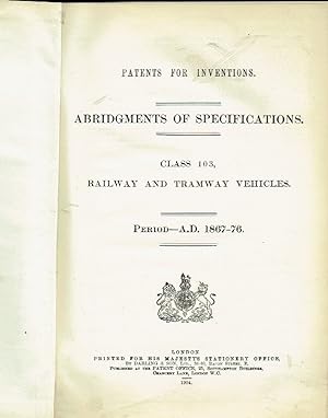 Patents Inventions - Abridgments of Specifications