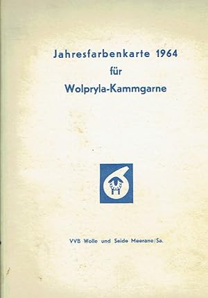 Jahresfarbenkarte 1964 für Wolpryla-Kammgarne